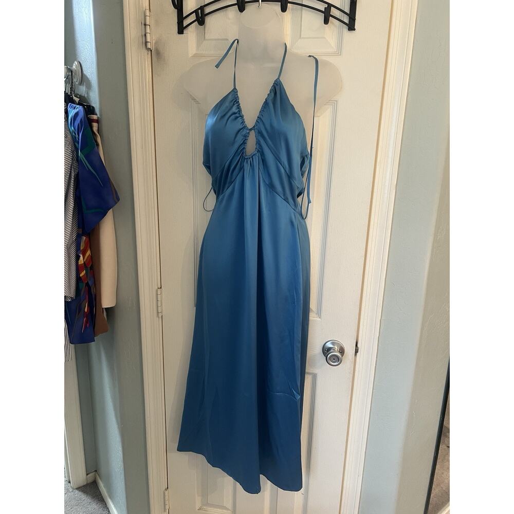 Reformation Antoni Keyhole Silk Midi Dress 8 - Picture 2 of 4